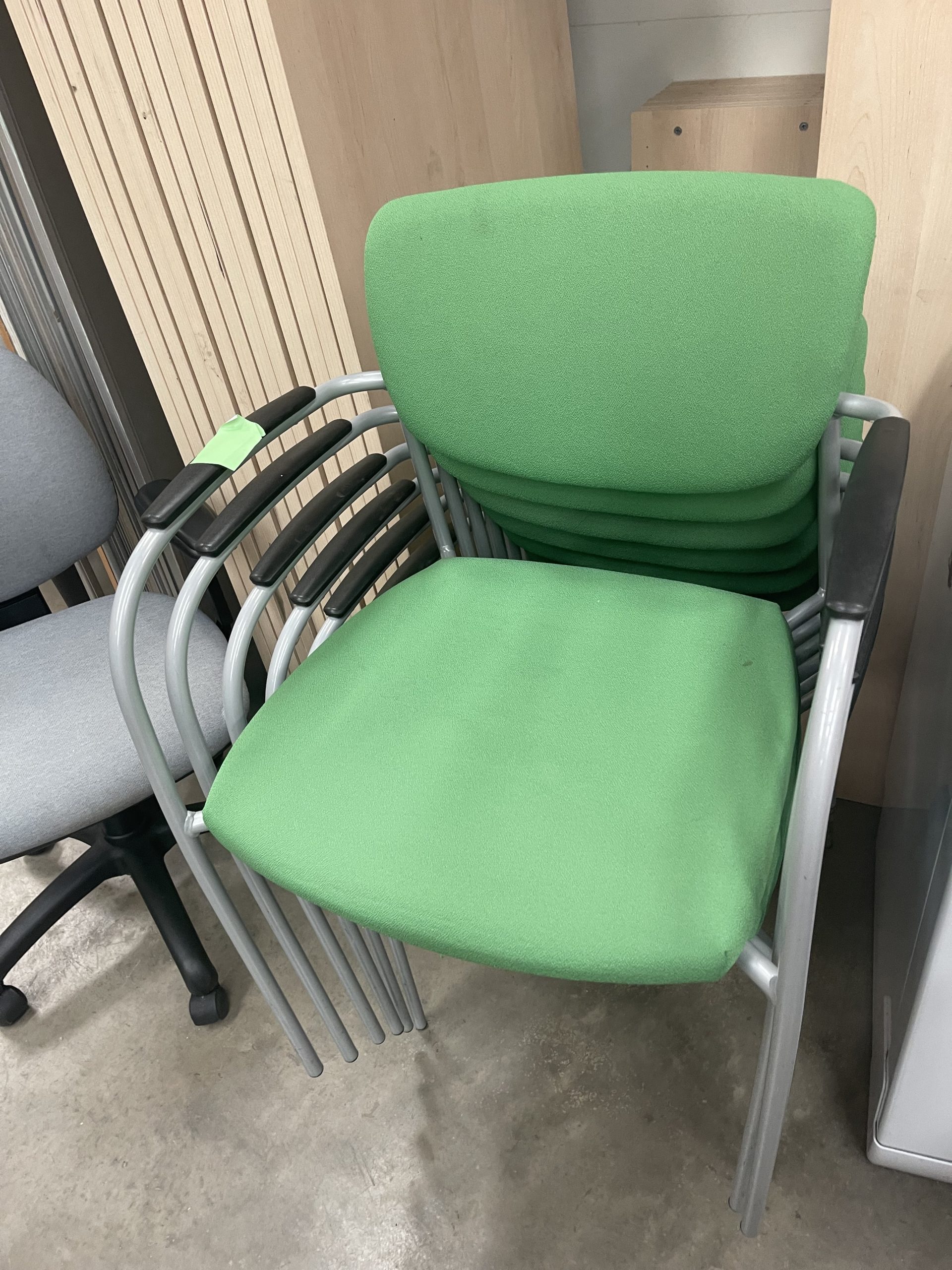 Green Stacking Chairs