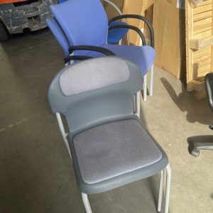 Grey stacking Chair
