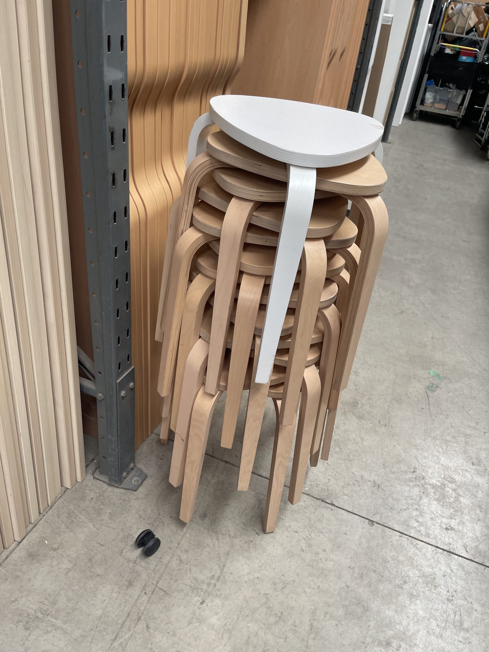 wooden stools