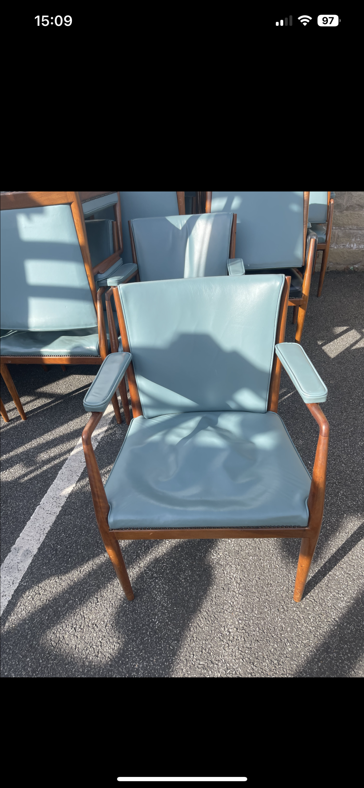 blue chairs